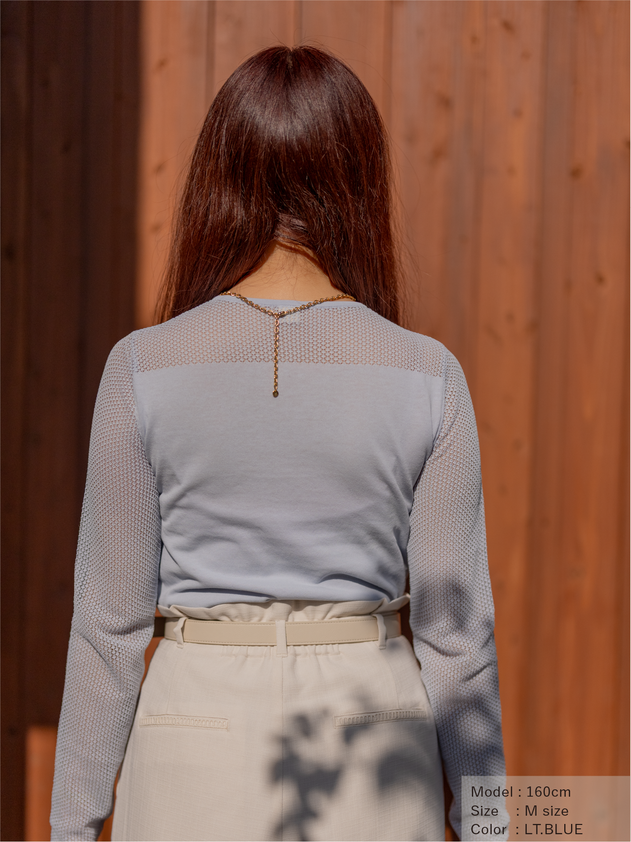 レースコットンニットプルオーバー【BCIコットン】