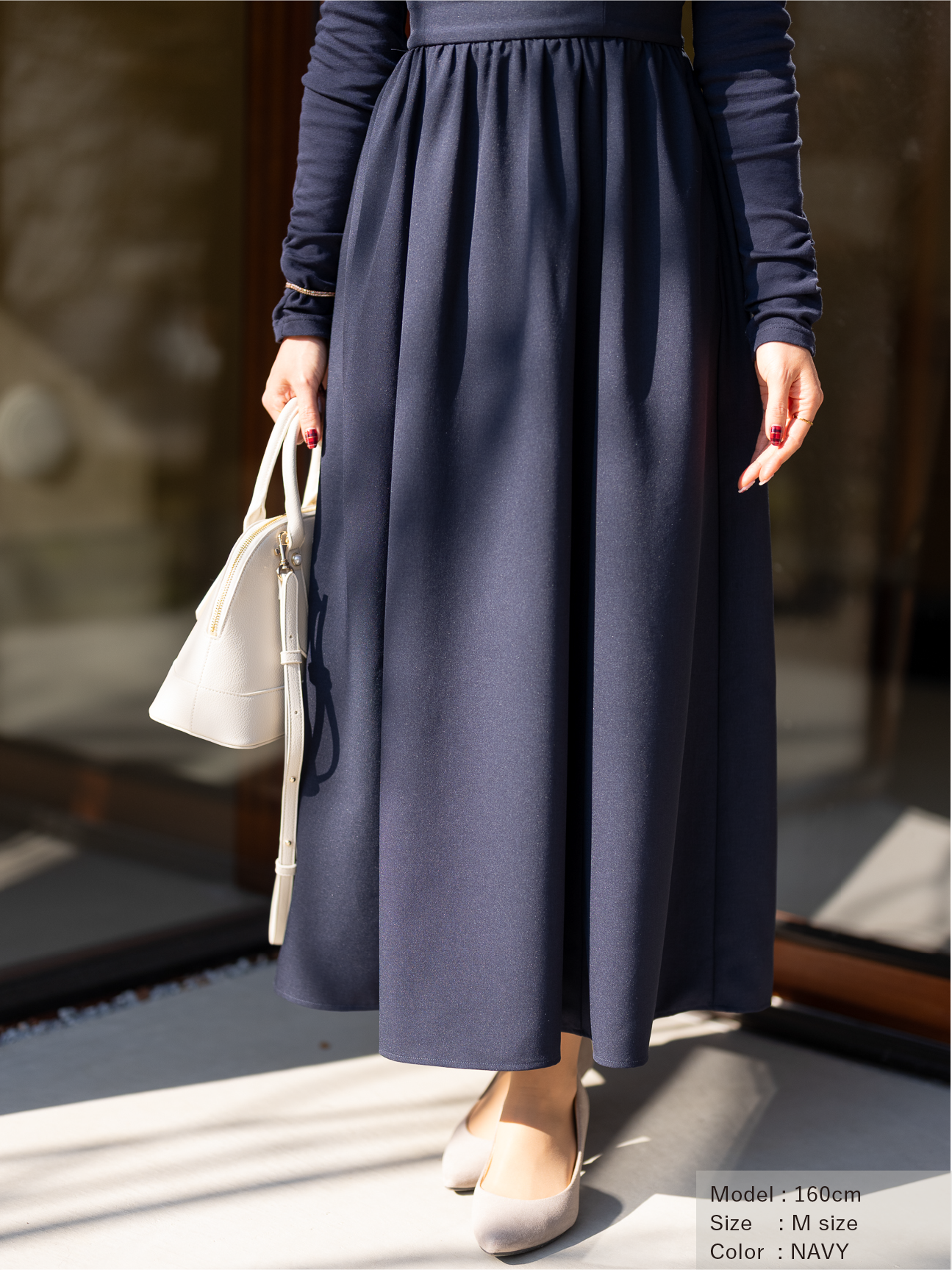 トラペーズネックフライスドッキングワンピース【オーガニックコットン】