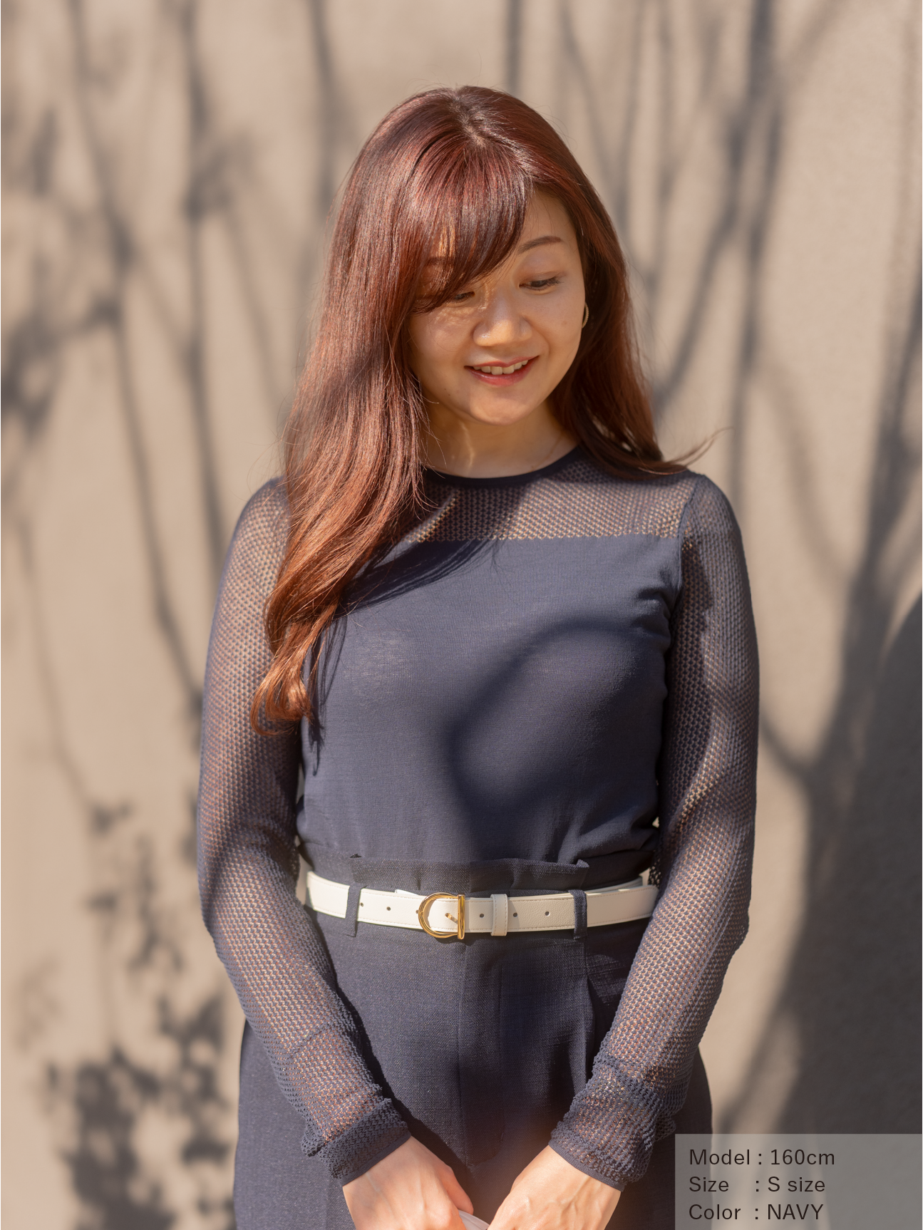 レースコットンニットプルオーバー【BCIコットン】